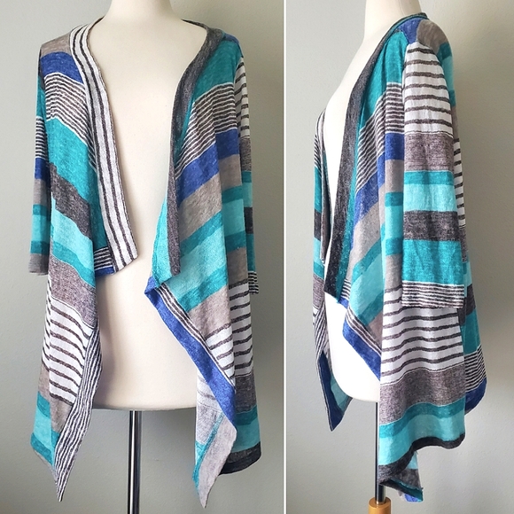 Flamingo Urban Draped Open Cardigan - Picture 1 of 4